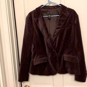 New York & Company chocolate blazer size 18